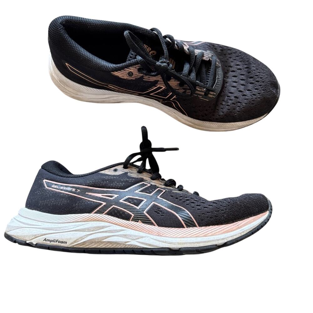 ASICS Gel Excite 10 Black Pink Running Shoes Sneakers Womens 8 Tennis Casual